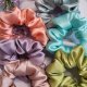 Gumka Scrunchie 100% JEDWAB Miętowa