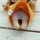 Lala - LISEK, dekoracja tekstylna, OOAK, pocket doll