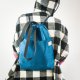 worko- plecak z funkcją torby, velvet; musztardowy worek
