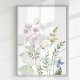 ZESTAW PLAKATÓW -  40x50 cm, łąka, kwiaty, motyle