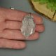Duży wisior drzewo życia surowy kryształ górski, wire wrapping, stal chirurgiczna