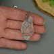Duży wisior drzewo życia surowy kryształ górski, wire wrapping, stal chirurgiczna