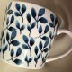 Indigo blues fine bone china duży wygodny porcelanowy kubek