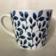 Indigo blues fine bone china duży wygodny porcelanowy kubek