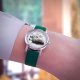 Zegarek mały - Niedźwiedź - silikonowy, zielony