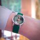 Zegarek mały - Koń, las - silikonowy, zielony