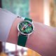 Zegarek mały - Papugi, tropikalny - silikonowy, zielony