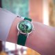 Zegarek mały - Słoń, dżungla - silikonowy, zielony