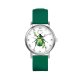 Zegarek mały - Zielony żuczek - silikonowy, zielony