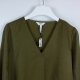 Object satynowa bluzka khaki wiskoza poliester 40