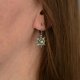 Małe kolczyki słoneczka złoty labradoryt wire wrapping słońce słońca