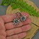 Kolczyki słoneczka niebieski labradoryt wire wrapping słońce słońca