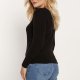Cienki i ciepły sweter - SWE243 czarny MKM