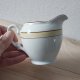 Zestaw kawowy prl: mlecznik i filiżanka porcelana Wawel