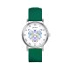Zegarek mały - Byk - silikonowy, zielony