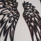 Obraz skrzydła anielskie drewniane czarne w ramie 30x40 3D