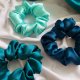 ZESTAW 3 Gumek Scrunchie 100% JEDWAB KOLORY NA PLAŻĘ ;)