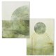 ZESTAW PLAKATÓW 2cz 40x50 cm  zielone abstrakcje