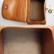 Kuferek skórzany, torba vintage do ręki, skóra naturalna, lata 70
