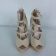 River Island skórzane sandały cream 6 / 39 25,5 cm