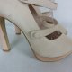 River Island skórzane sandały cream 6 / 39 25,5 cm