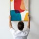Plakat kolorowa Abstrakcja v2 50x70 cm B2