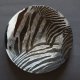 Okrągła szklana patera talerz ZEBRA 37 cm