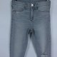 River Island szare spodnie jeans dziury / 34