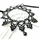 Naszyjnik Black Snowflakes