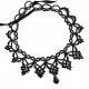 Naszyjnik Black Snowflakes