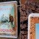 Szyld, metalowa pocztówka vintage, Milka, Suchard, Embalit Nostalgic-Card, Szwajcaria