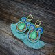 Etniczne kolczyki soutache