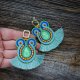 Etniczne kolczyki soutache