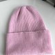 Beanie czapka z wełny merino VARELLA 100% Baby Merino 05 Jasny Róż - od ręki