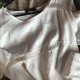 Made in italy elegancka lniana bluzka z delikatną cekinową ozdobą