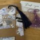 Zakładka do książki l handmade bookmark created with love