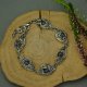 Bransoletka z niebieskimi labradorytami, wire wrapping, stal chirurgiczna, labradoryt