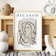 Plakat W stylu Picasso szkic kobiety - format 50x70 cm