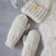 Wełniane rękawiczki WOOLY złamana biel
