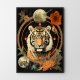 Plakat Tygrys astrologia kolaż  - format 50x70 cm