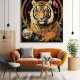 Plakat Tygrys astrologia kolaż  - format 50x70 cm