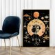 Plakat Kobieta astrologia kolaż  - format 30x40 cm