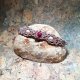Azura rubin perła kamienie naturalne bransoletka makramowa pleciona DelfinaDolls mikromakrama