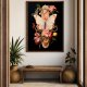 Plakat botaniczny czarny - format 30x40 cm