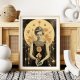 Plakat Kobieta astrologia kolaż 2 - format 30x40 cm