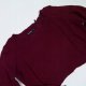 Boohoo cienki sweterek crop akryl bordo / L