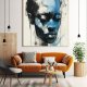 Plakat Jazzman portret abstrakcja - format 50x70 cm