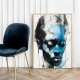 Plakat Jazzman portret abstrakcja - format 40x50 cm