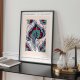 Plakat  wystawowy - wzory retro 40x50 cm