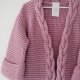 Pink Braid Sweater